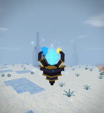 The Elemental Core: a goblet-shaped Firstfolk machine clutching a crystal heart.