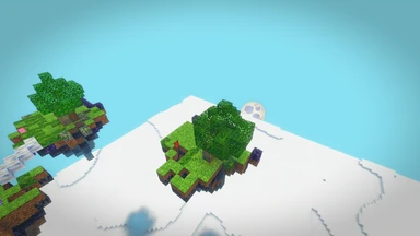 The Rift closing: two outer shards over the cloud sea, the next it will crumble.