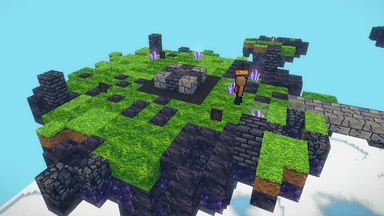 A base whose Homefire has fallen: its ring and banners turned black, its lanterns out.