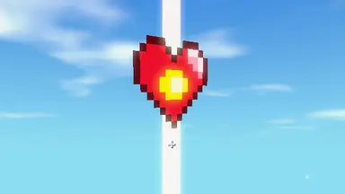 A Live Heart rising in a gold beam of light.